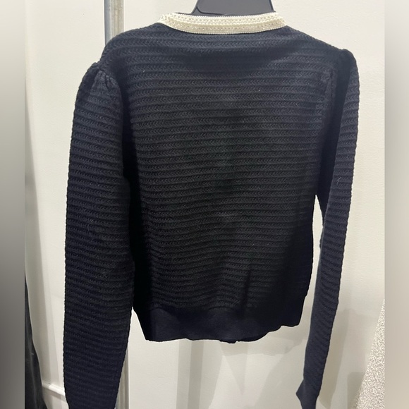 NWT Generation Love Leonora Beaded Knit Cardigan Sweater Black S - Picture 8 of 9